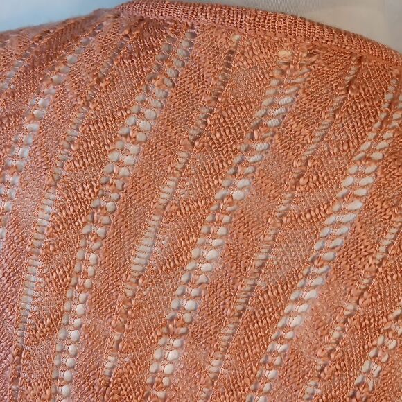 Tulle Crocheted Open Front Cardigan - Picture 7 of 9